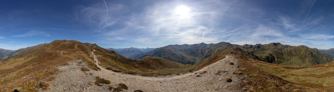 Landscape panorama of the Austrian Alps