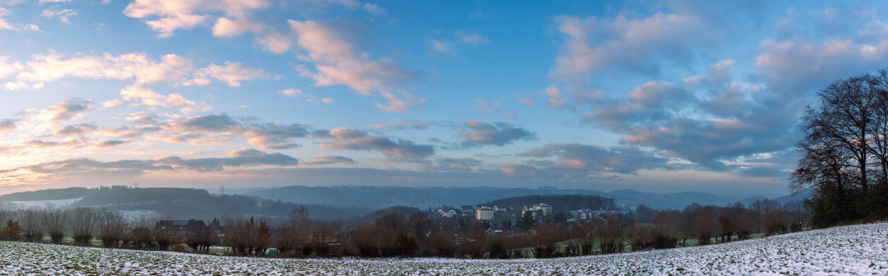 Velbert Langenberg Winter Snow Ultra High Resolution Panorama