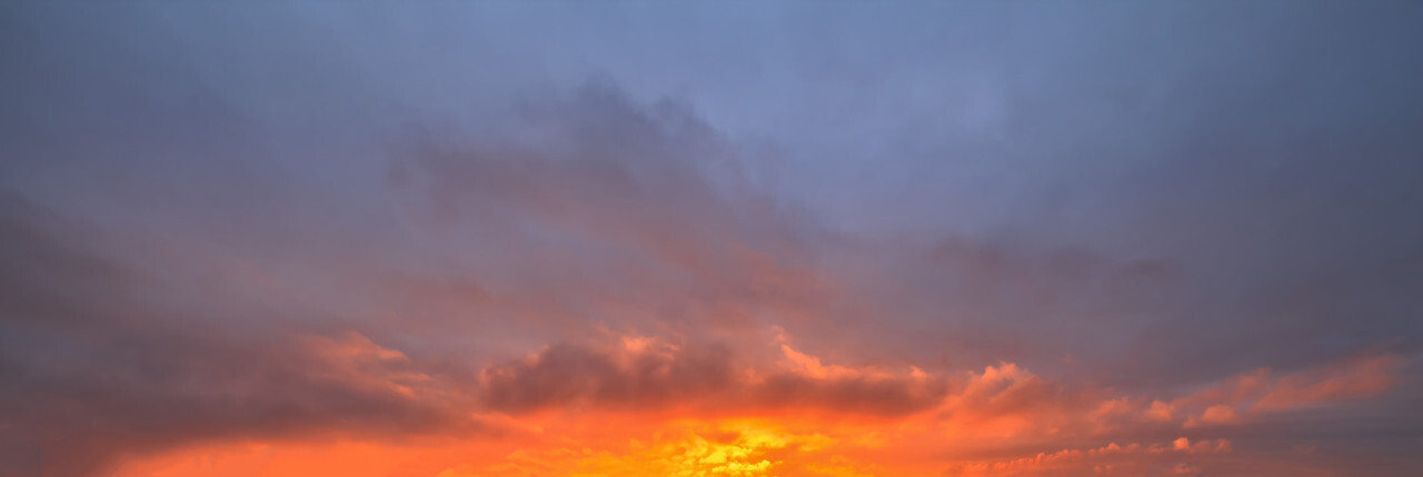 Sky replacement sunset golden hour