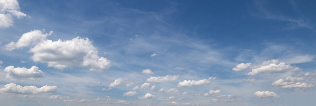 sky replacement blue sky and white clouds