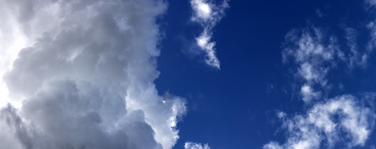 Blue sky with clouds