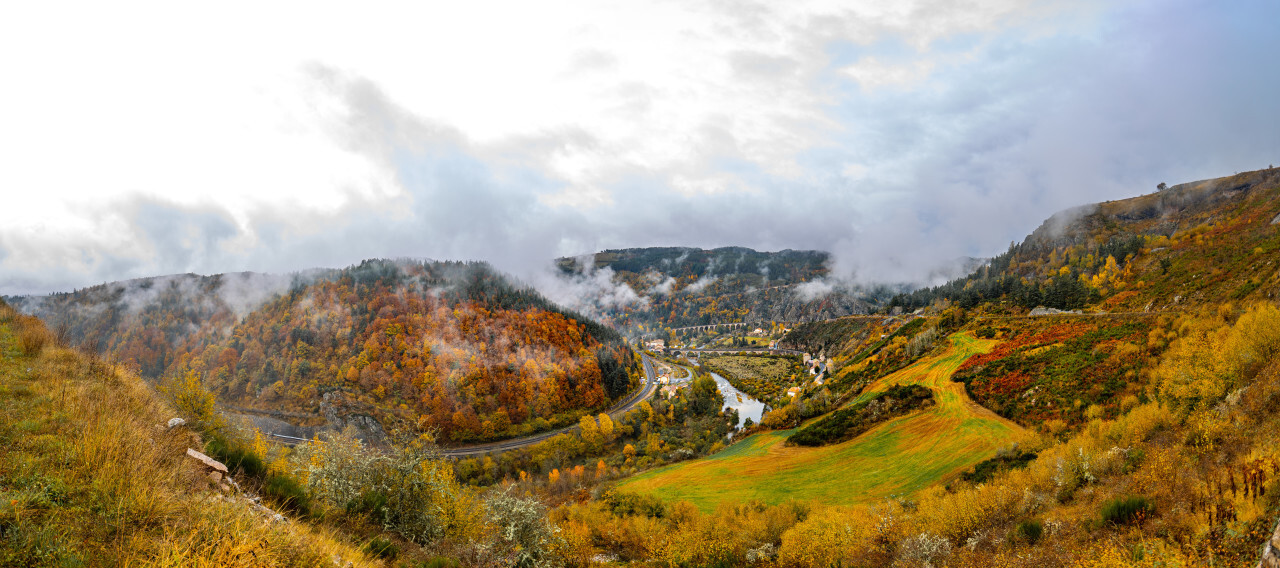 Le Nouveau Monde Saint-Haon in france panorama landscape