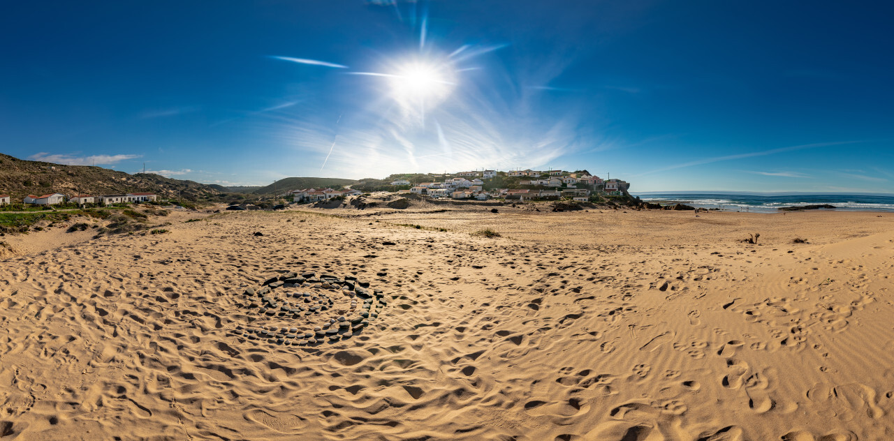 Praia de Monte Clerigo Aljezur Faro Portugal Beach Landscape