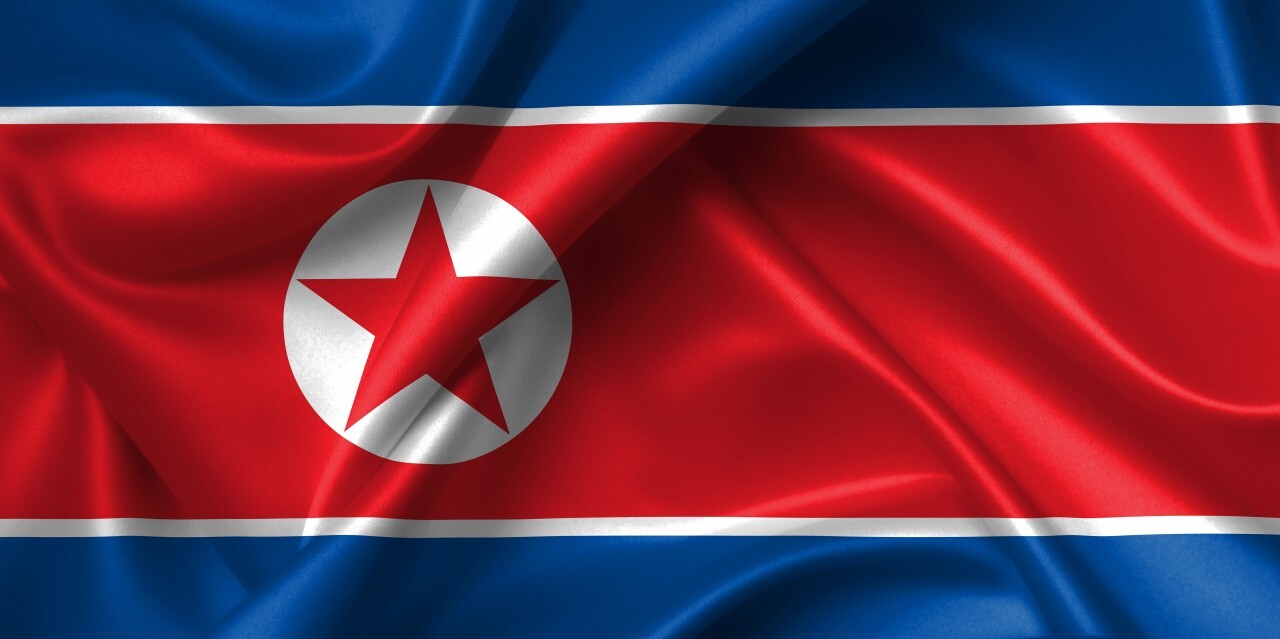 north korea flag