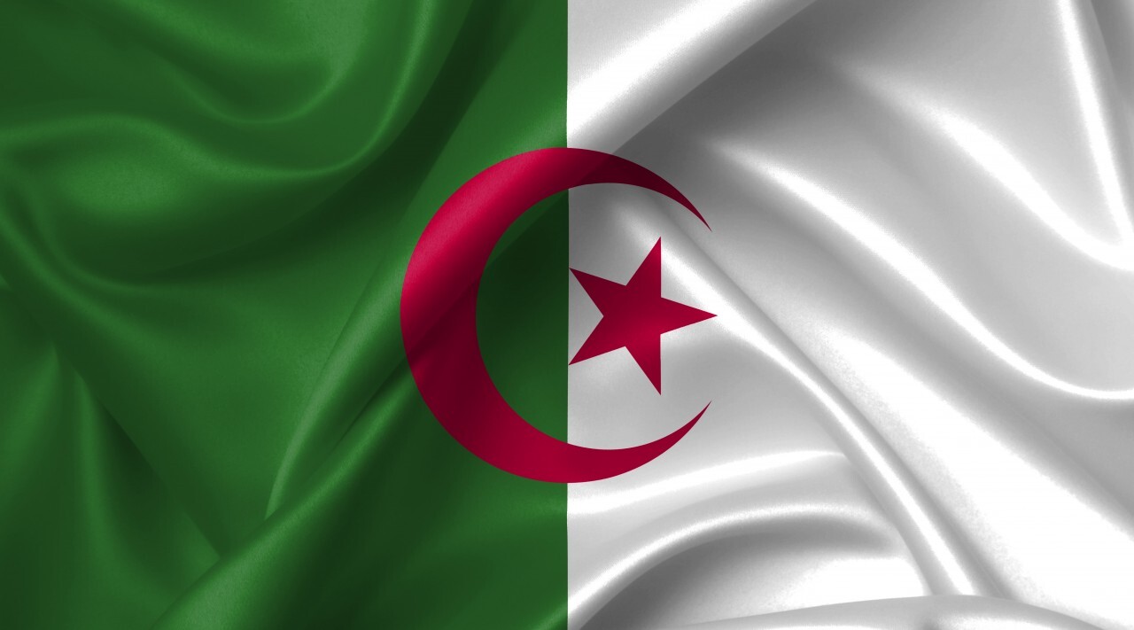 algerian flag country symbol illustration