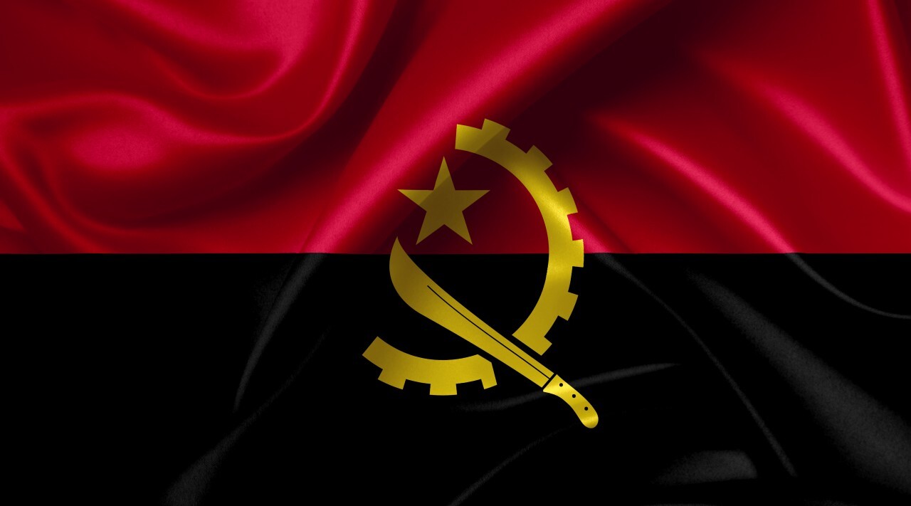 angolan flag country symbol illustration