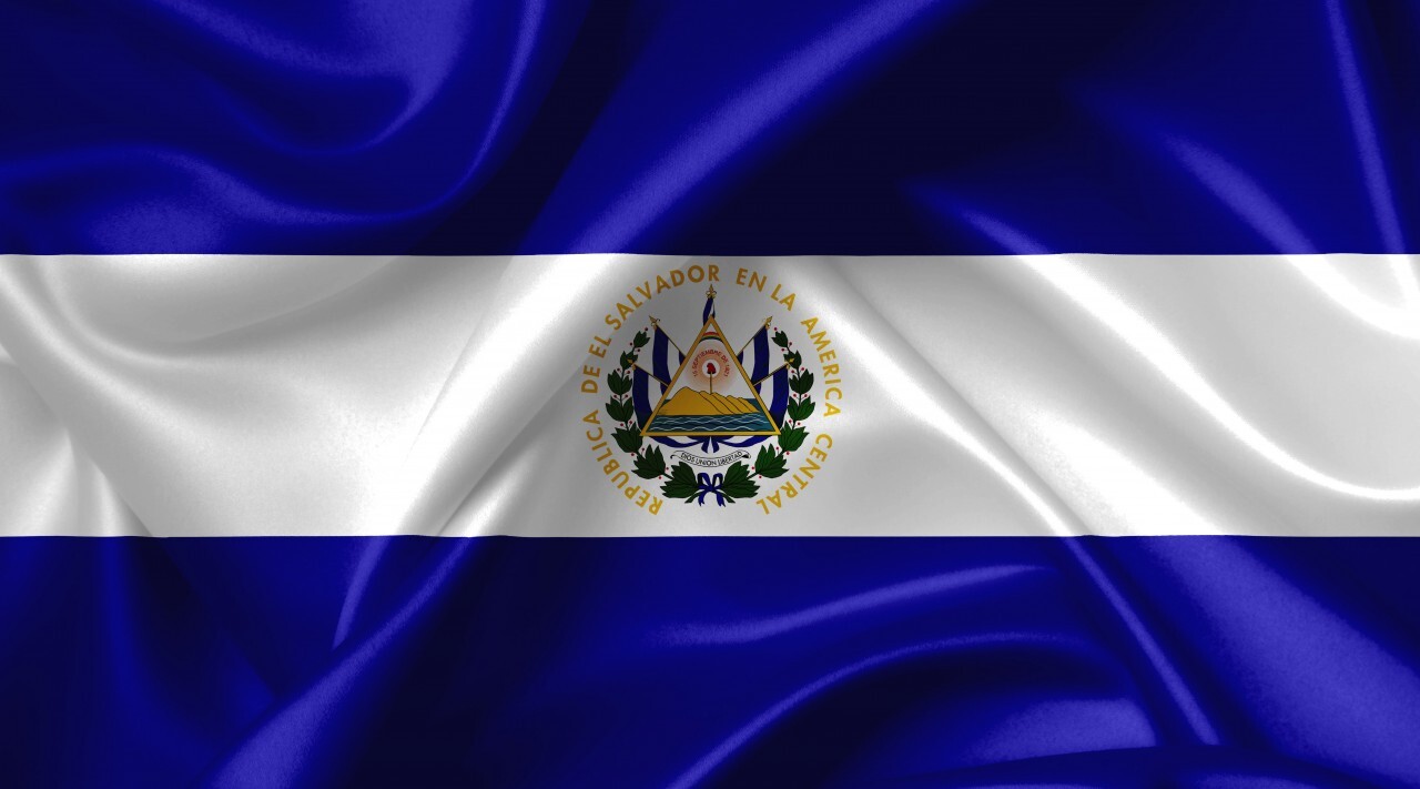 el salvador flag - Stock Image.