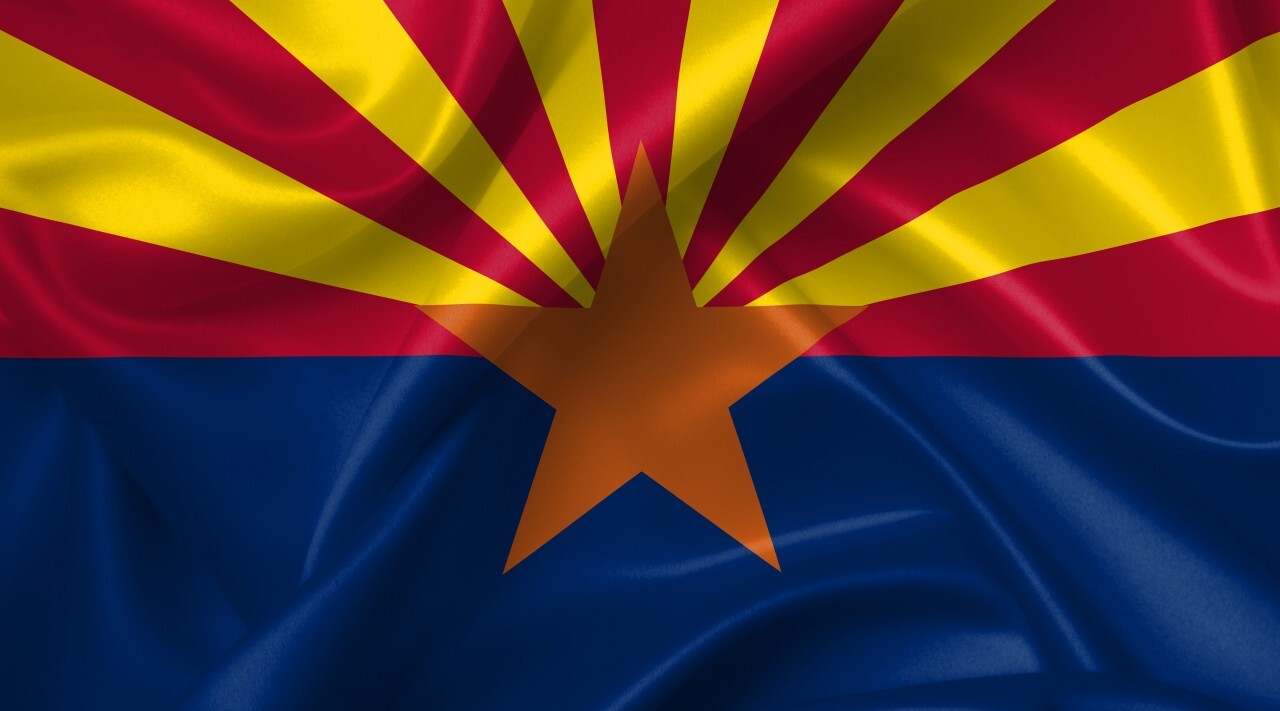 arizona flag country symbol illustration