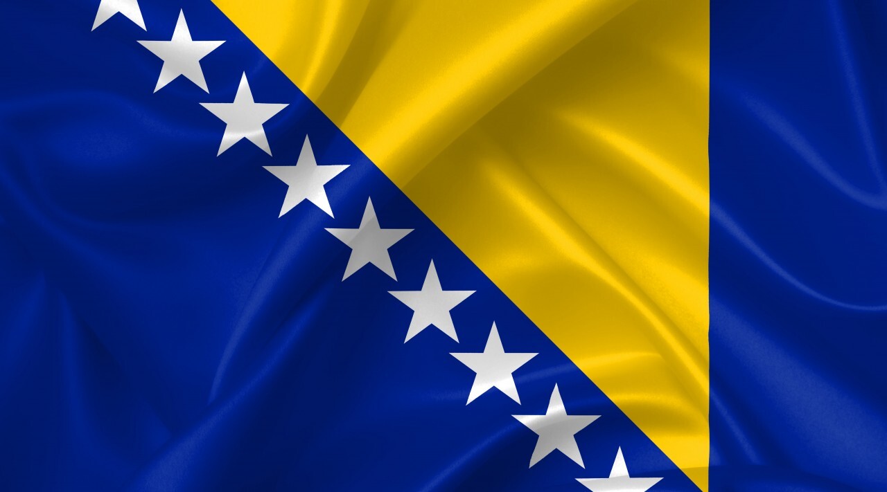 flag of bosnia and herzegovina