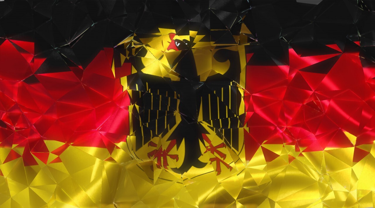 fragmented germany flag