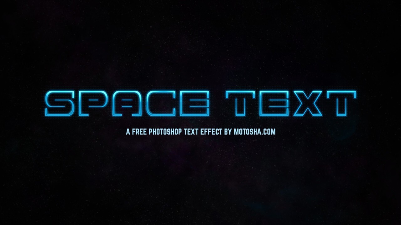 Free Photoshop SciFi Space Text Effect