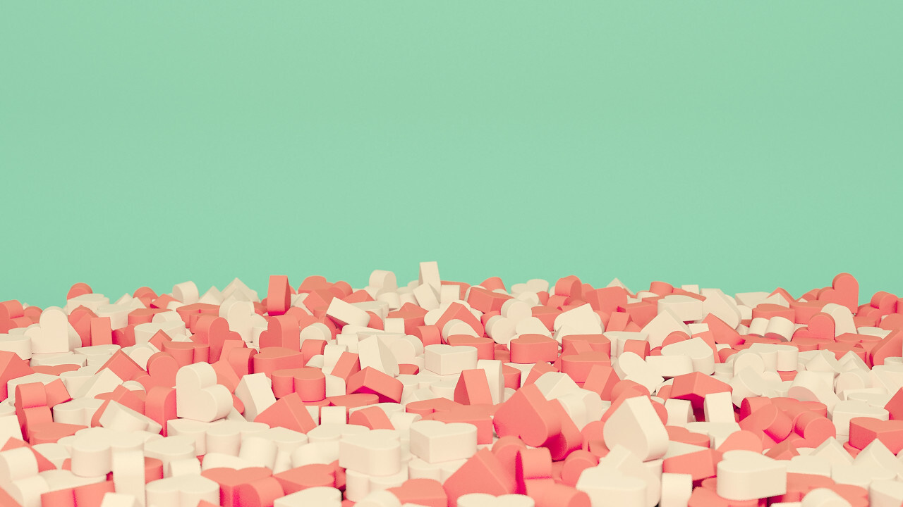 pink sugar hearts