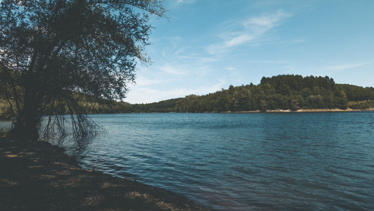 blue lake in germany