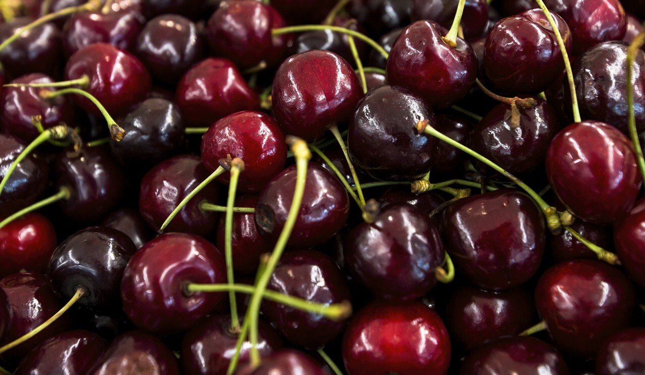 cherries from the market