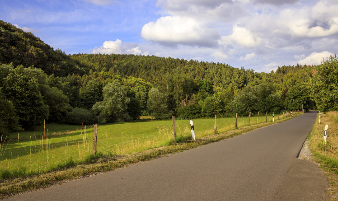 Country Road in Hattingen by North Rhine-Westphalia Germany