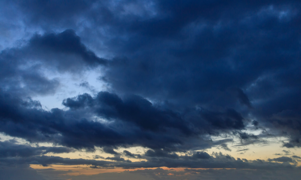 Dark storm clouds sky replacement image