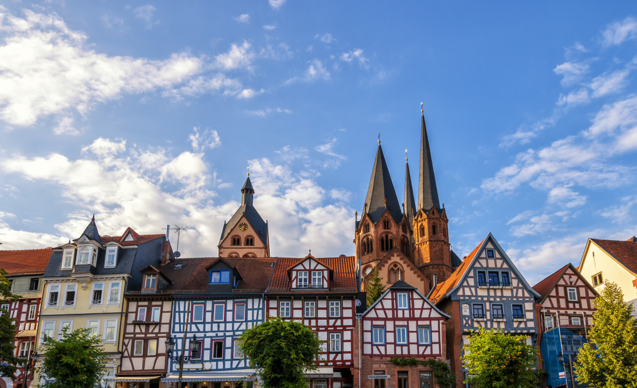 Gelnhausen Cityscape, Frankfurt Germany Hesse - Old town