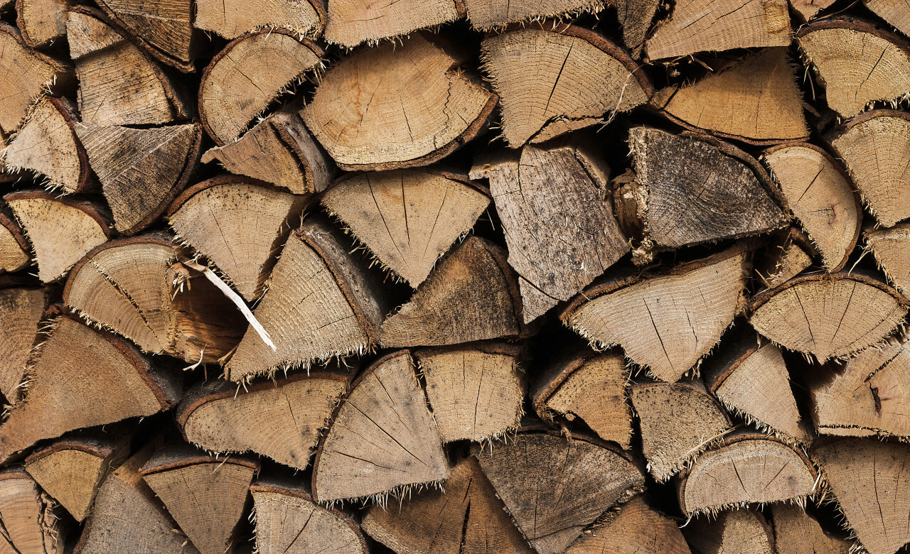 logs stacked background