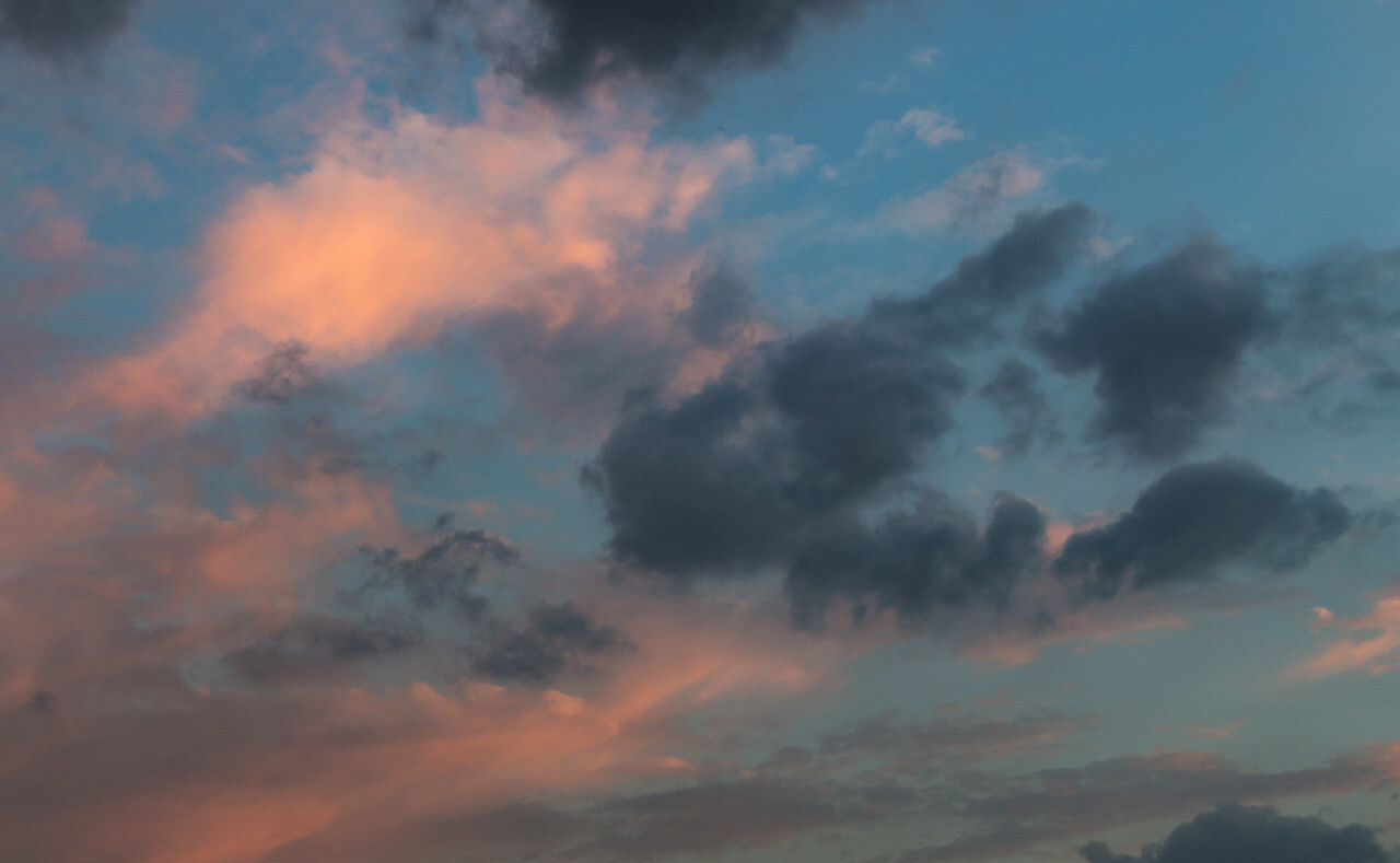 reddish blue sky