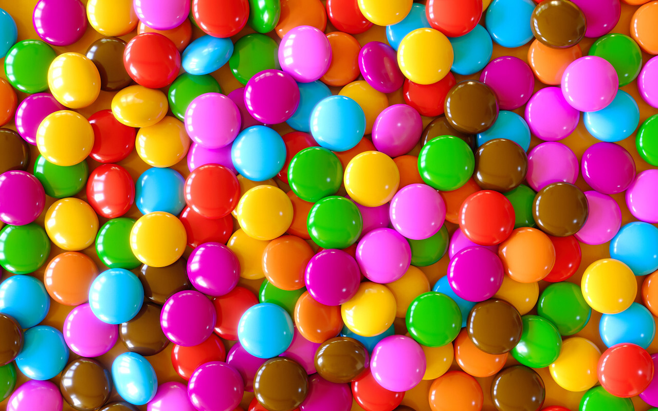 colorful candy chocolate lentils background