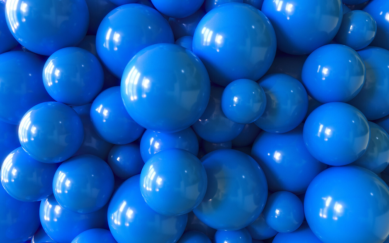 blue sphere background