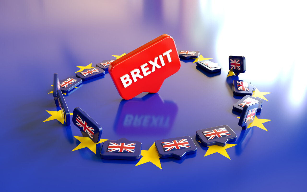 Europe and United Kingdom political and economic relationship, 3d rendering background, Brexit concepts