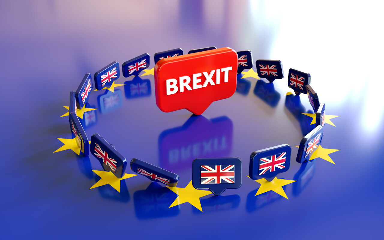 Europe and United Kingdom political and economic relationship, 3d rendering background, Brexit concepts