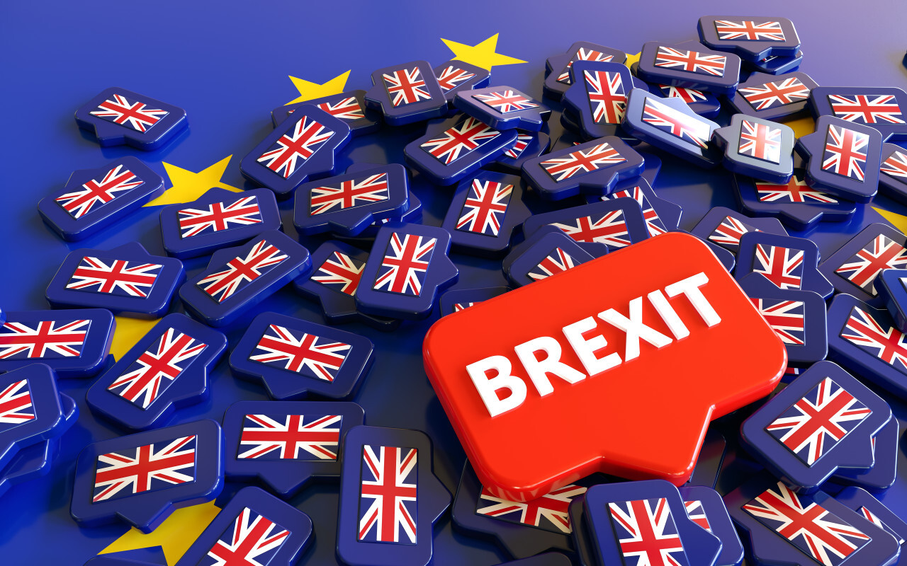 Europe and United Kingdom political and economic relationship, 3d rendering background, Brexit concepts