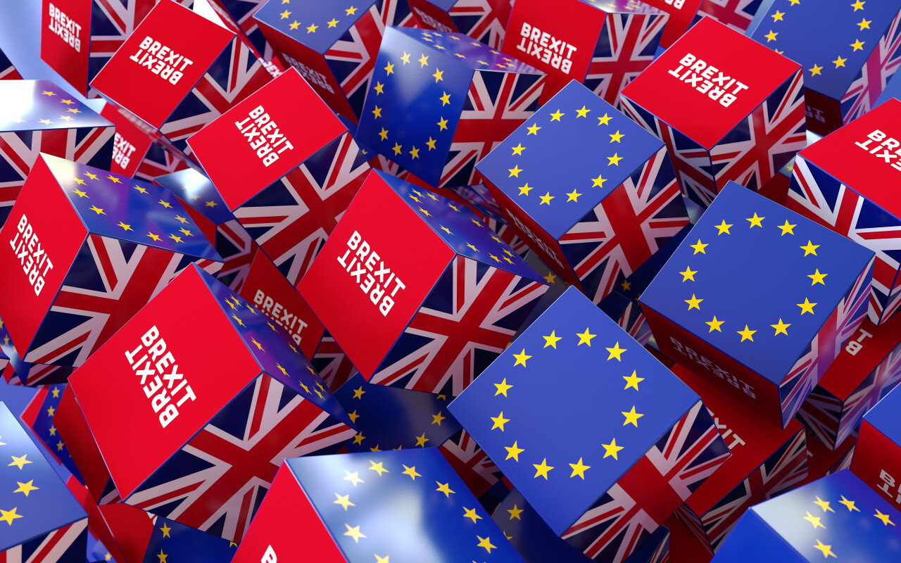 Europe and United Kingdom political and economic relationship, 3d rendering background, Brexit concepts