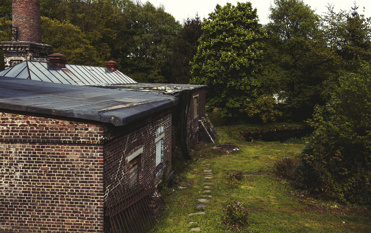 abandoned factory building