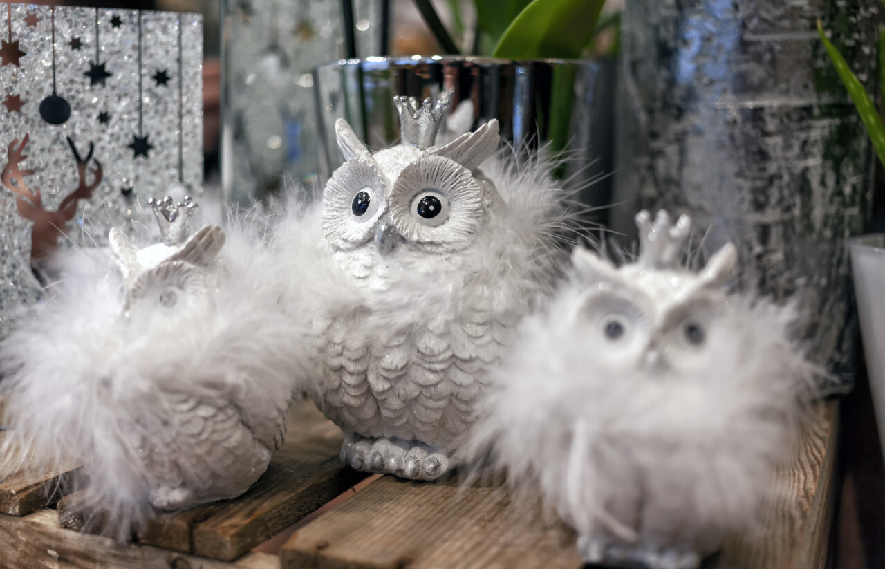 cute snow owl christmas decoration