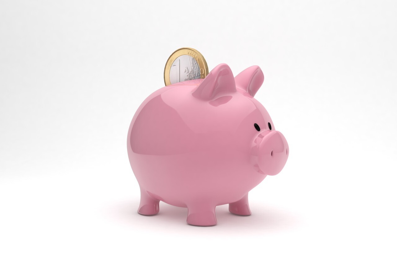 pink piggy bank