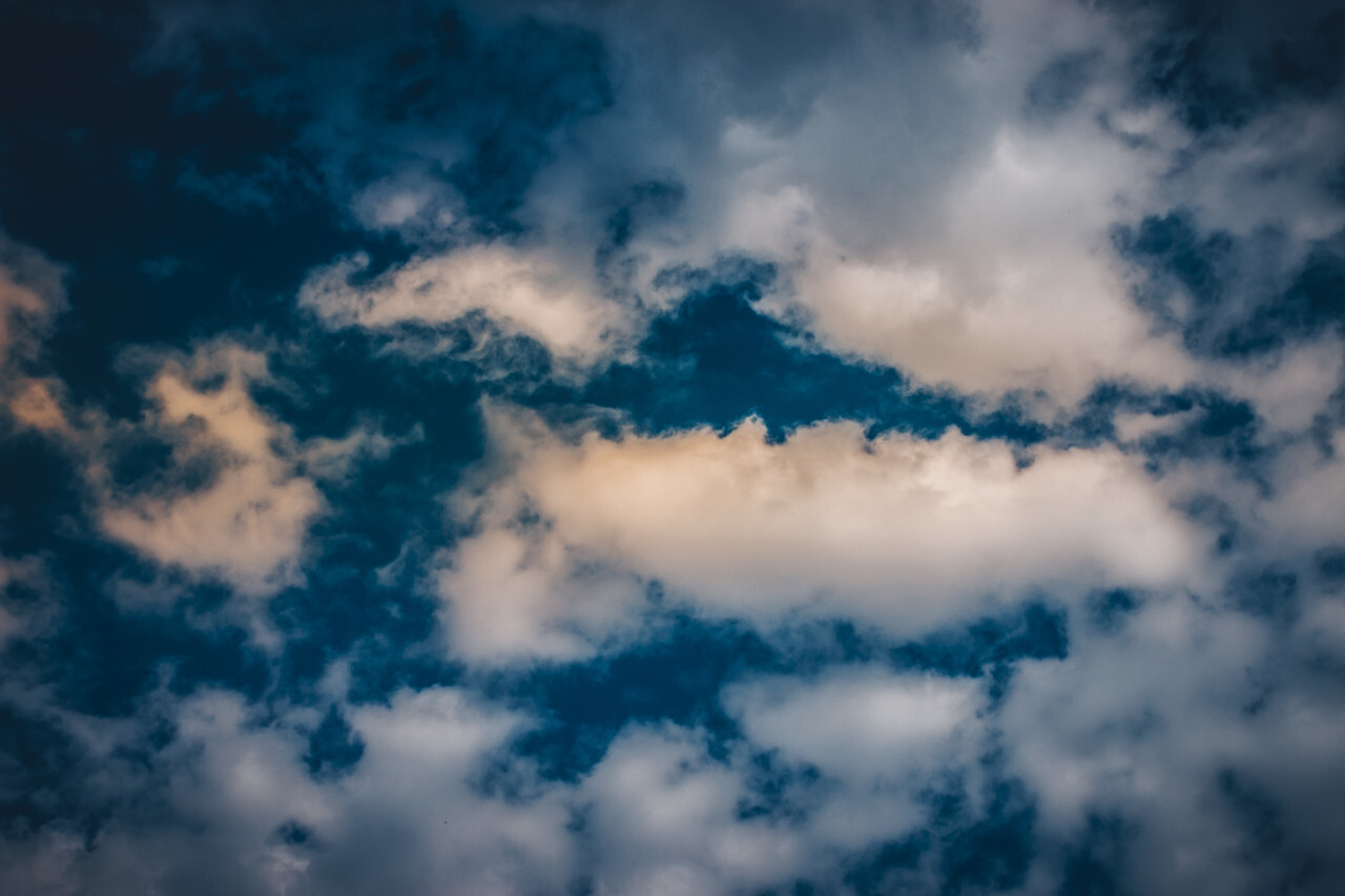 beautiful blue sky background