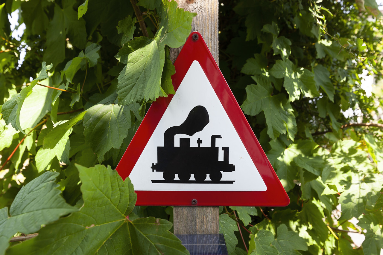 railway train sign