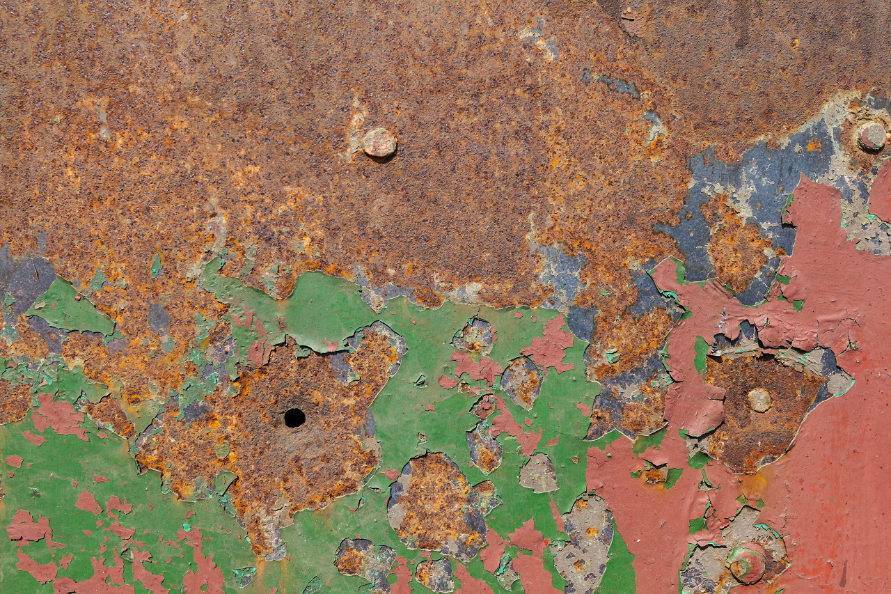 rusty metal panel texture background