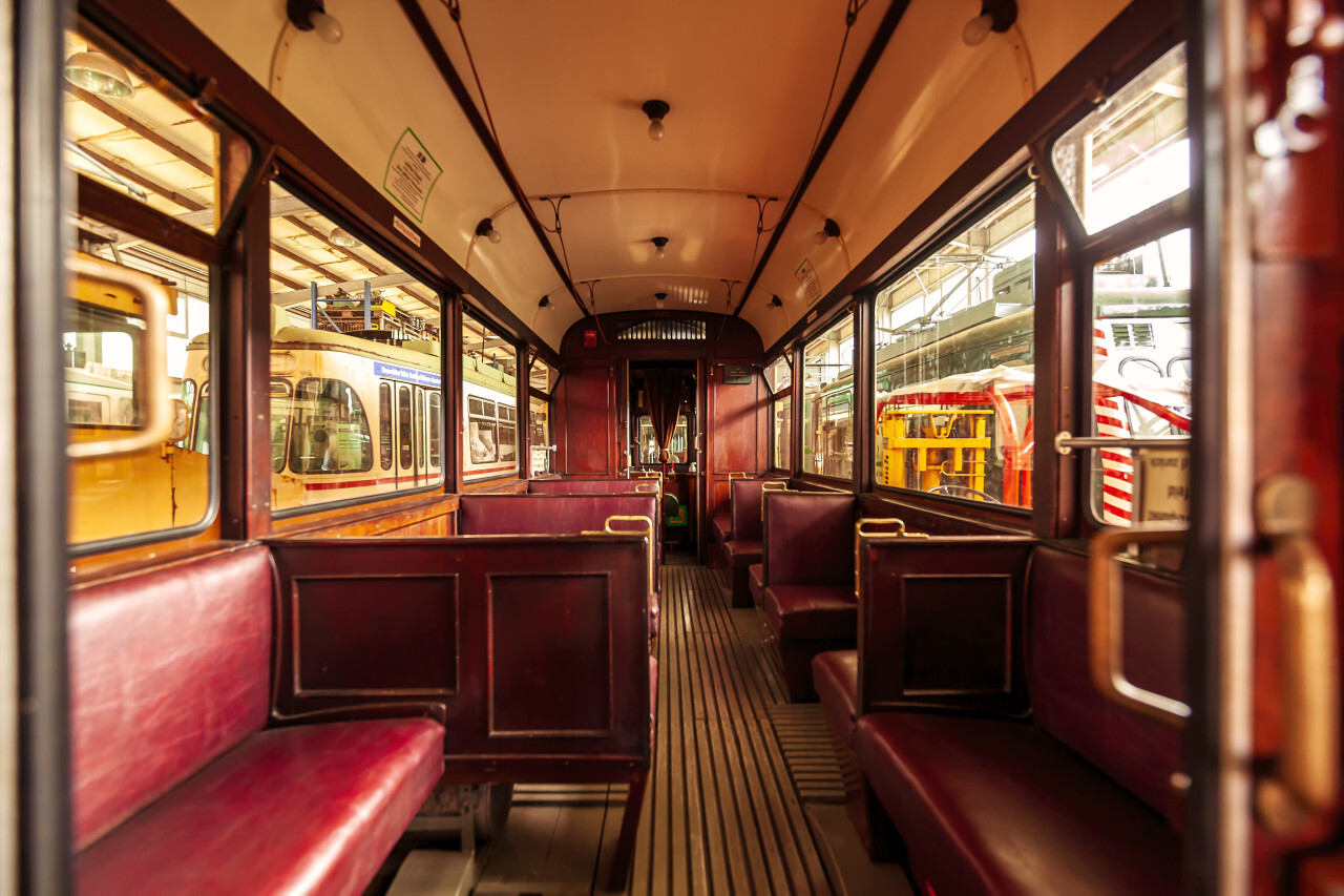 old tram - interior furnishings