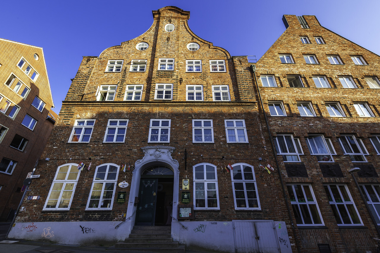 architectural detail in lubeck old town