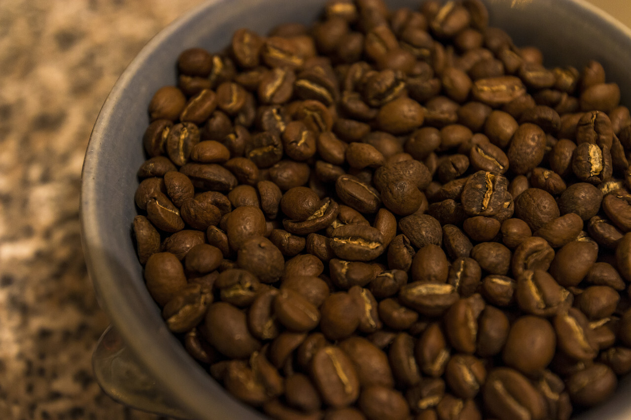 coffee beans in bowl