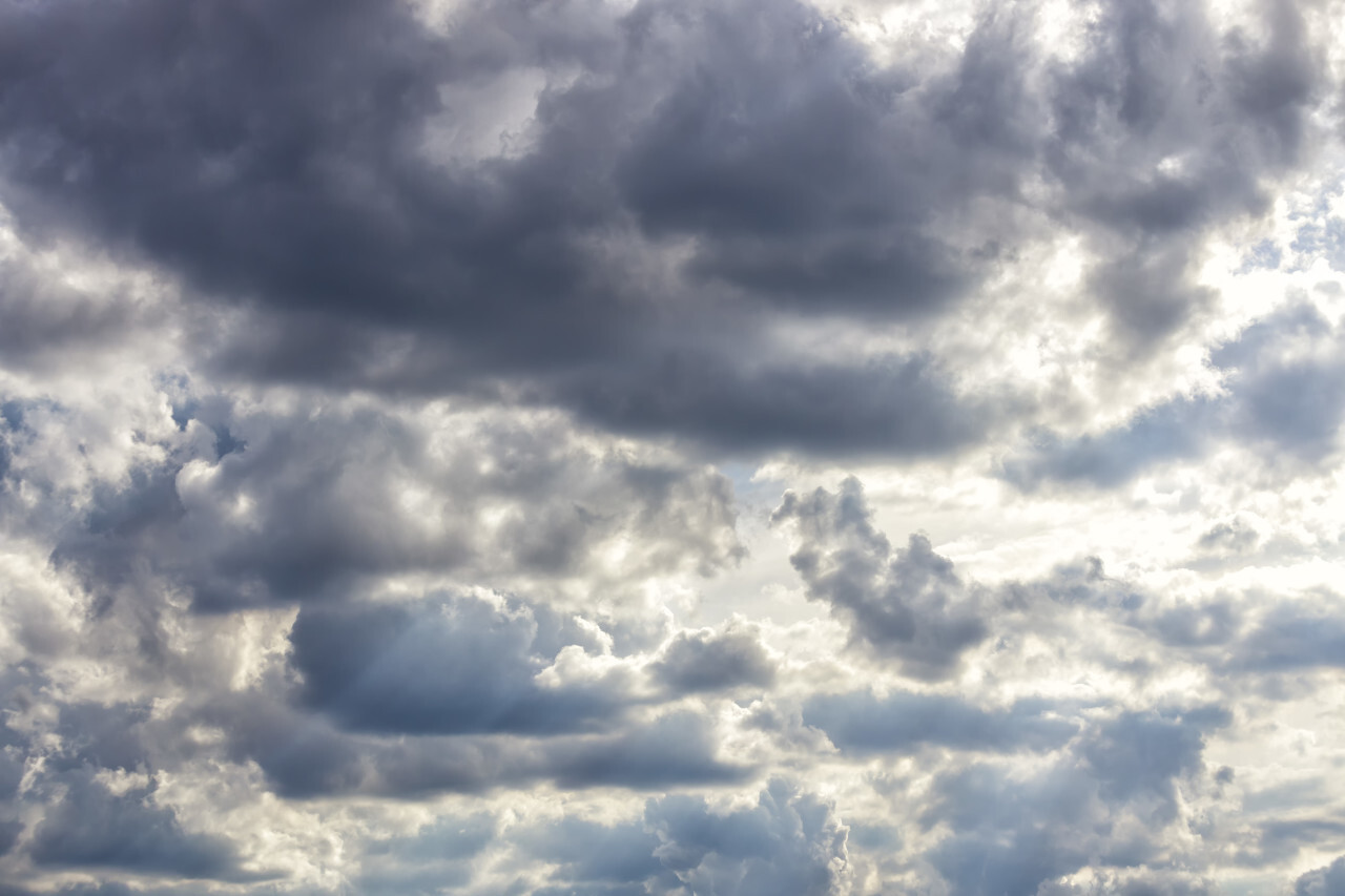 beautiful blue sky with clouds