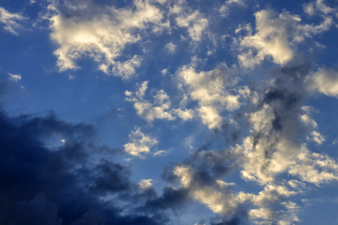 Clouds with blue sky