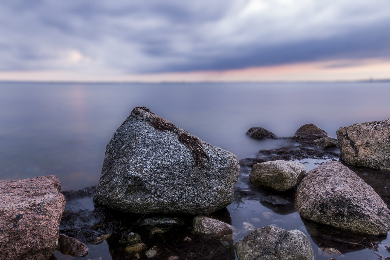 Rocks in the baltic sea by scharbeutz