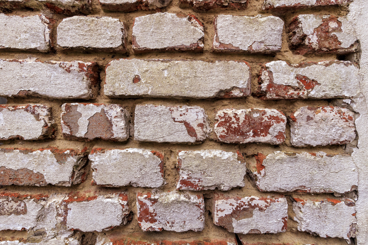 grunge white brick wall texture background