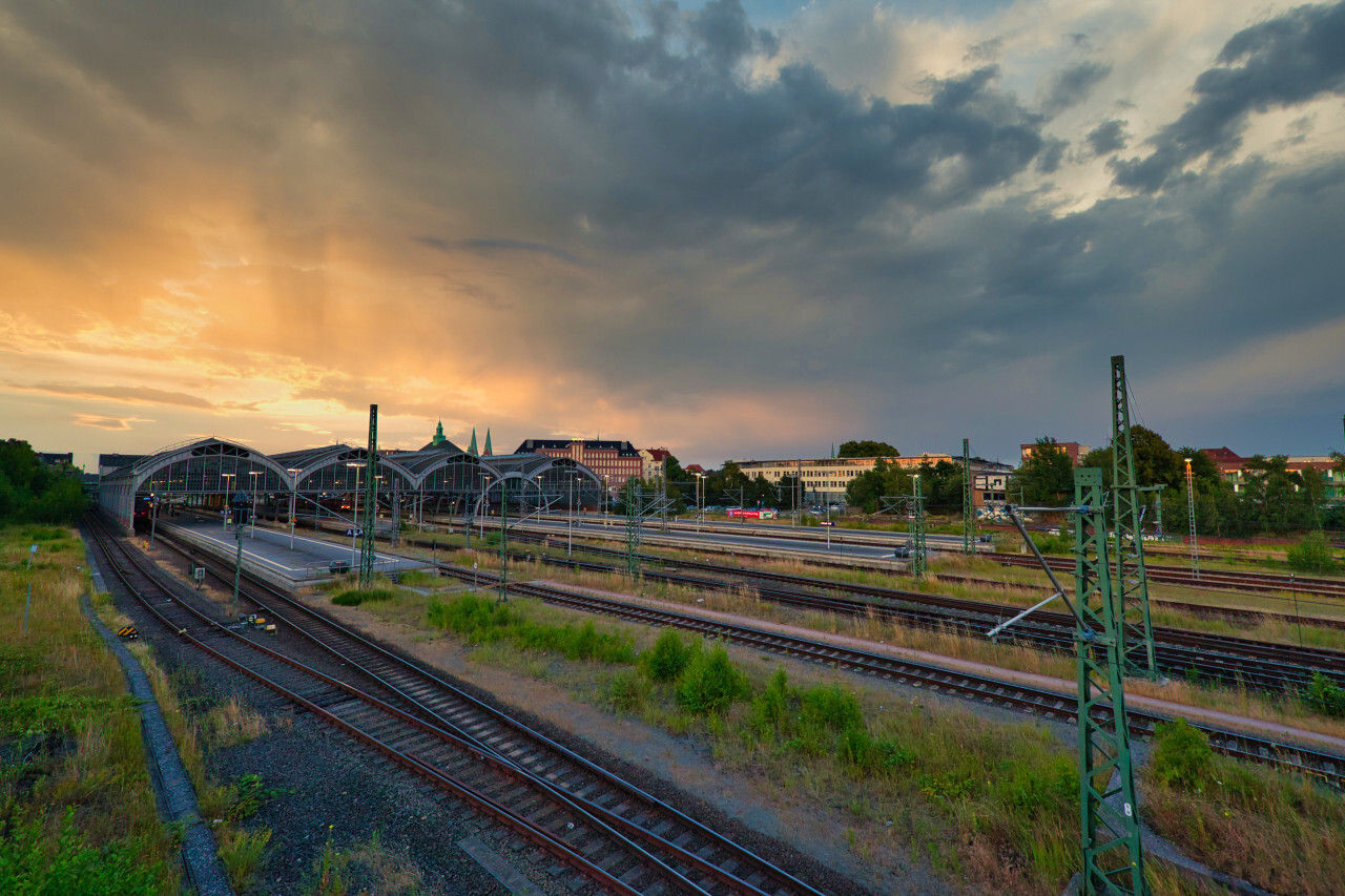 Mainstation in Lübeck by Germany