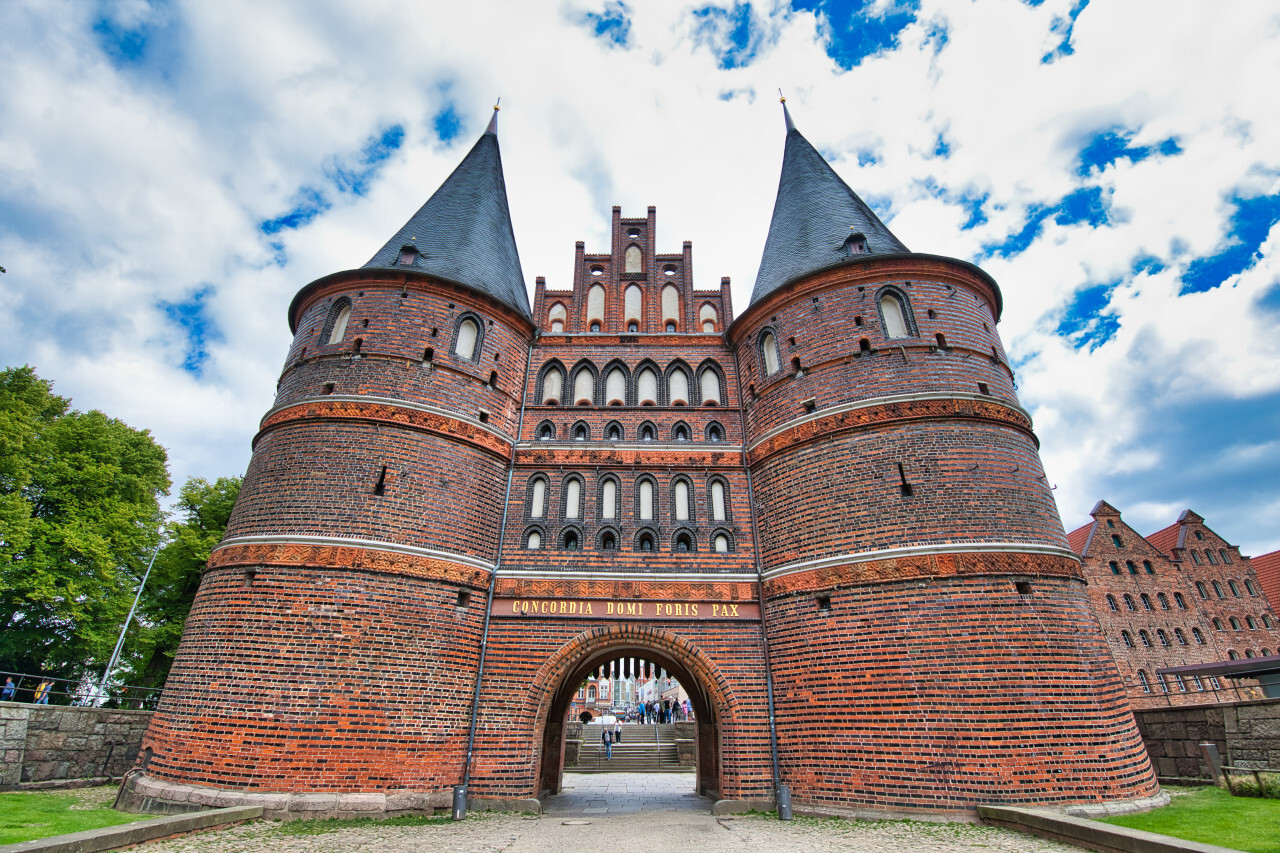 Holsten gate in Lubeck