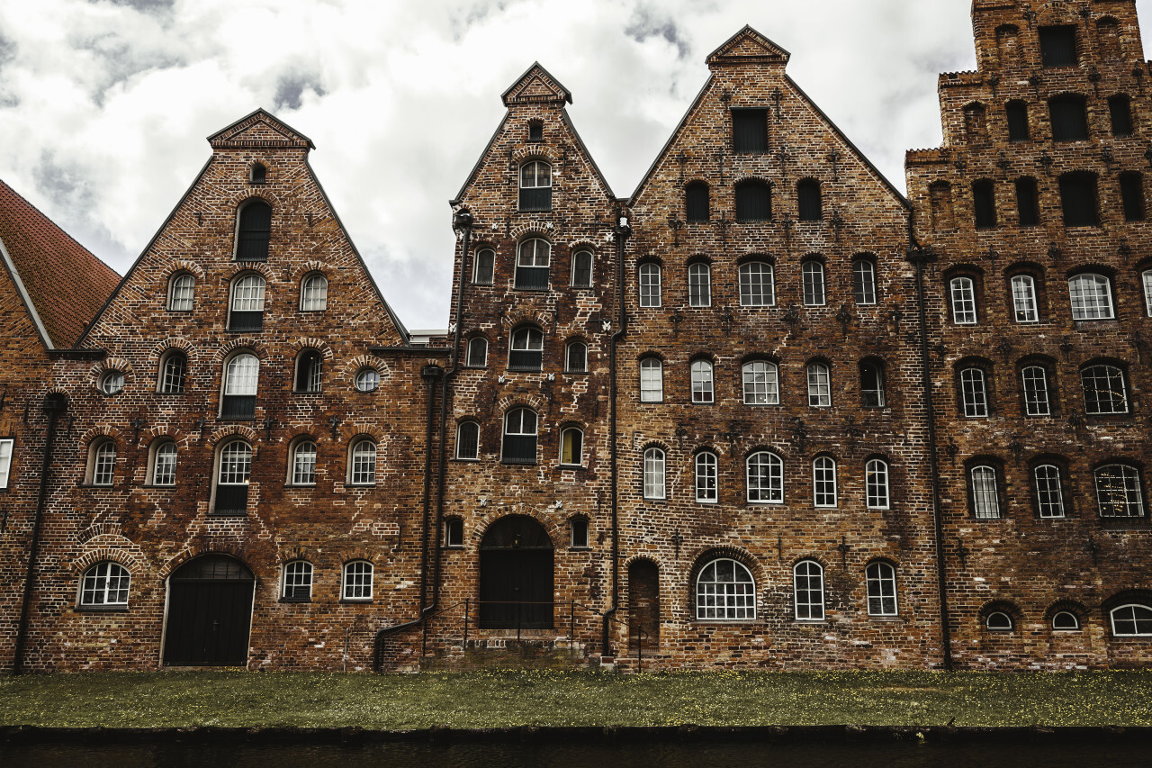 old salt warehouses in lübeck germany - salzspeicher