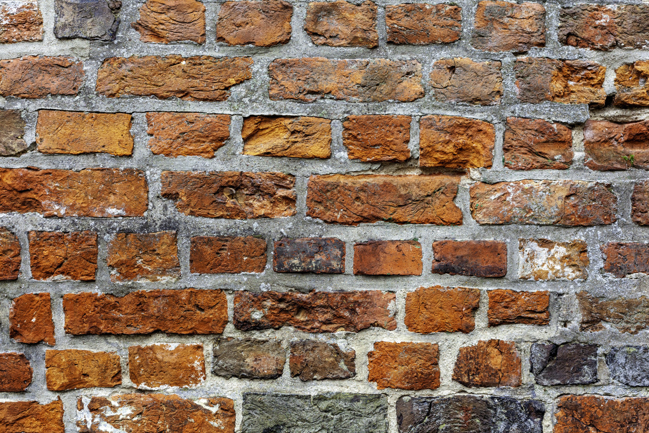 Red brick wall background texture