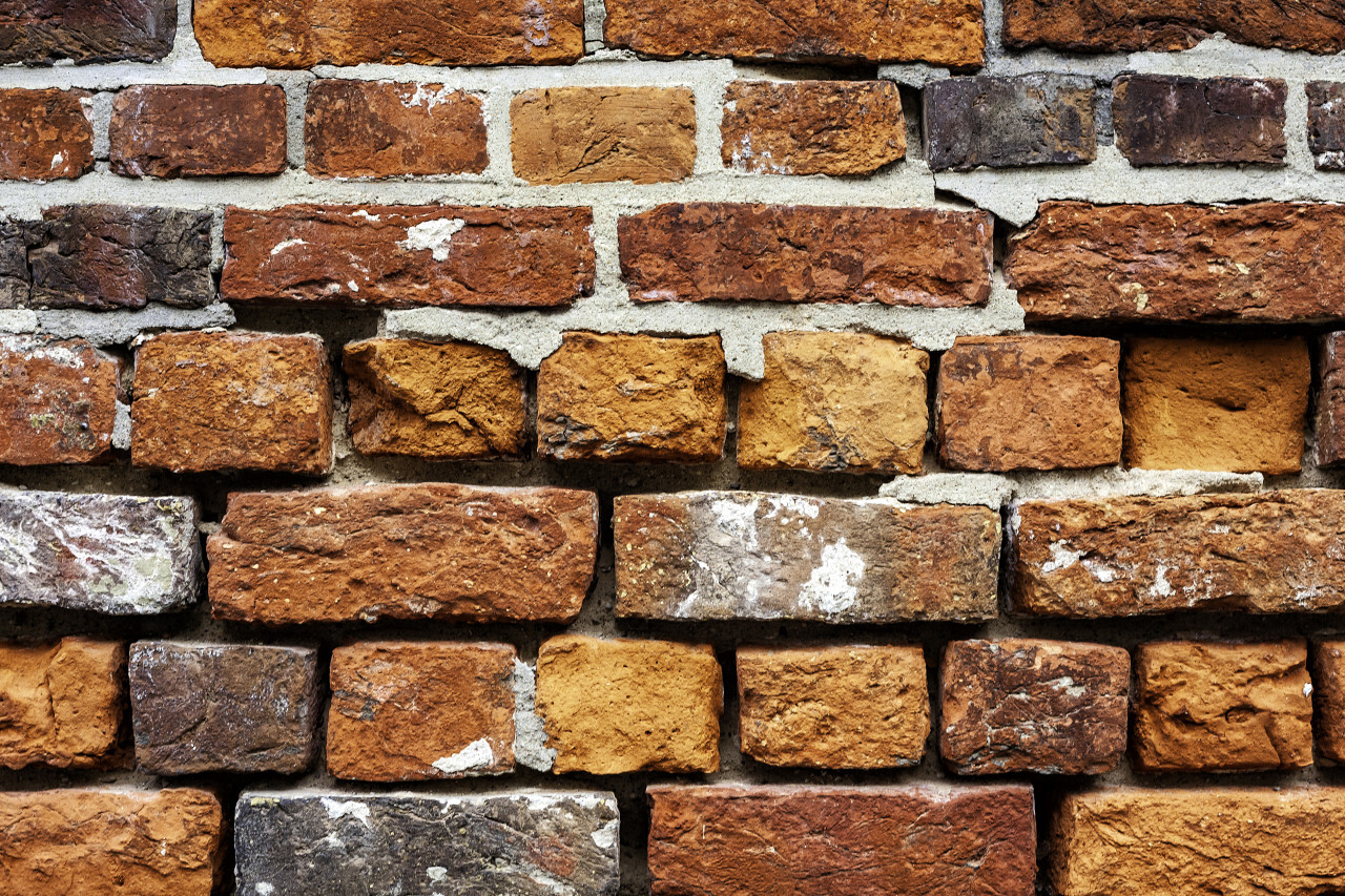 red brick wall background