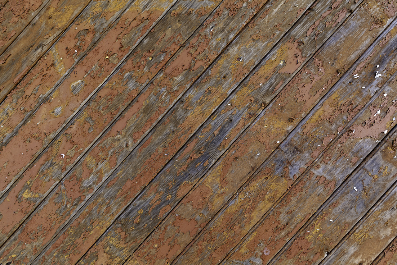 grunge wood planks peeling paint background texture