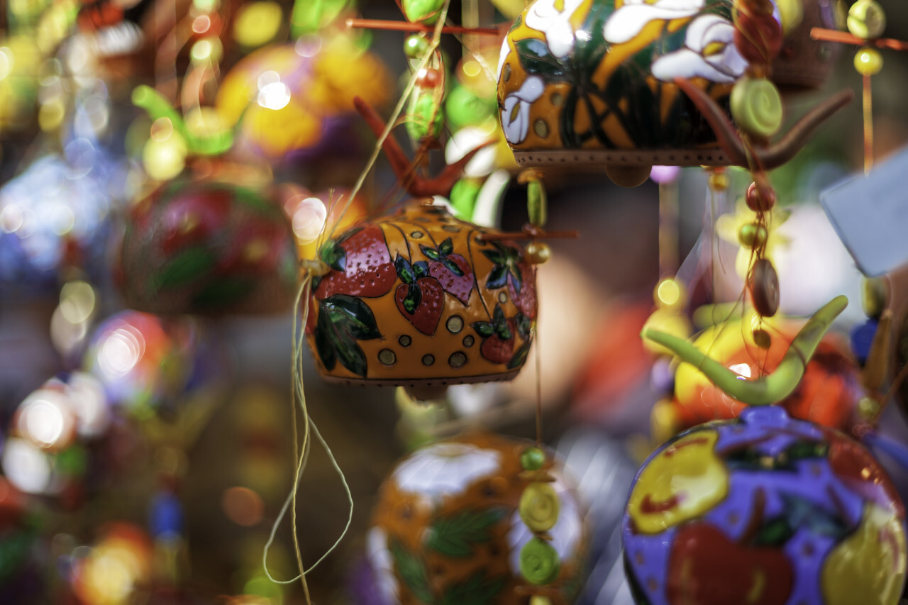 colorful wind chime