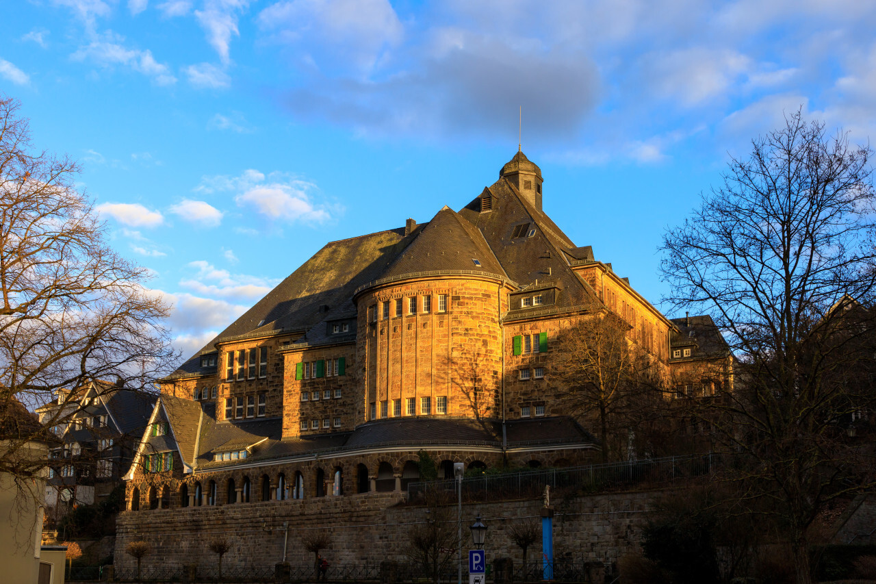 historical community centre in Velbert Langenberg at day